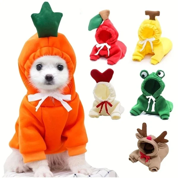 Adorable Character Fleece Pet Hoodies