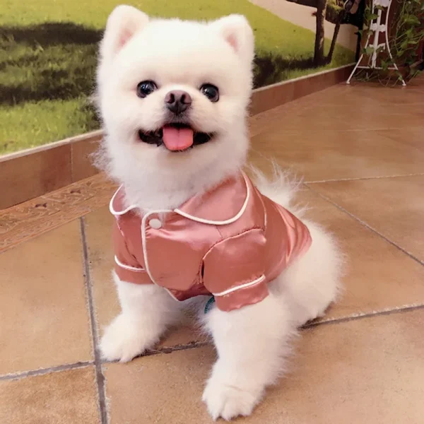 Soft Silk Pet Pajama Shirt
