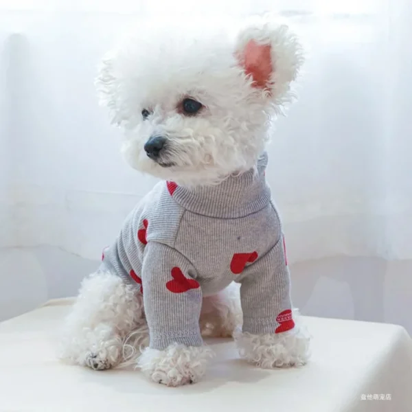 Love Print Pet Shirt Top