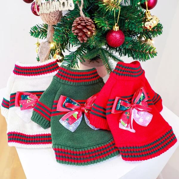 Classic Christmas Holiday Pet Sweater